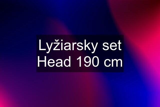 Lyžiarsky set Head 190 cm