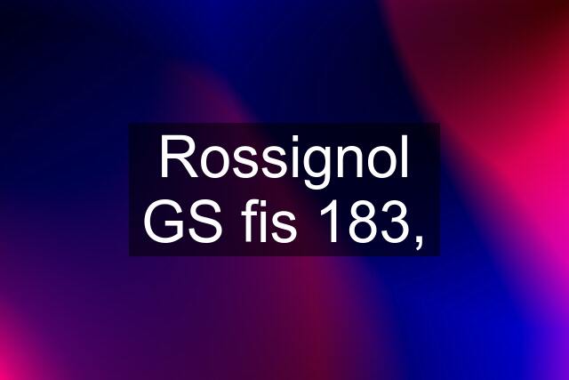 Rossignol GS fis 183,