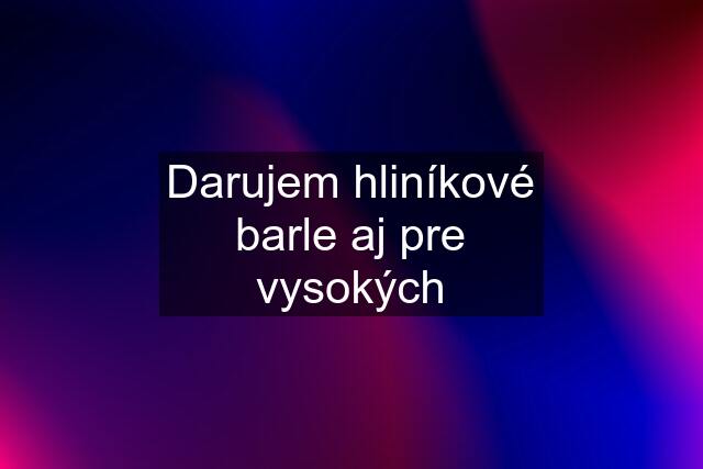 Darujem hliníkové barle aj pre vysokých