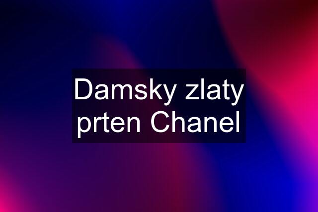 Damsky zlaty prten Chanel