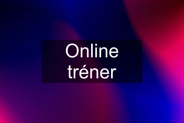 Online tréner