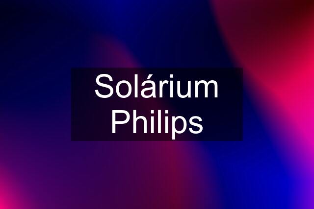 Solárium Philips