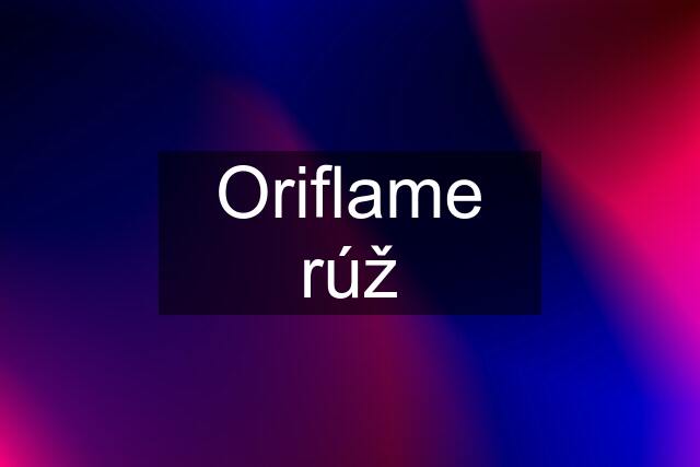 Oriflame rúž