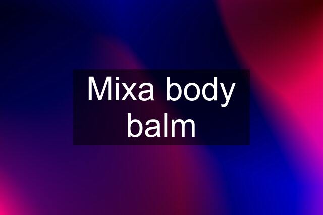 Mixa body balm