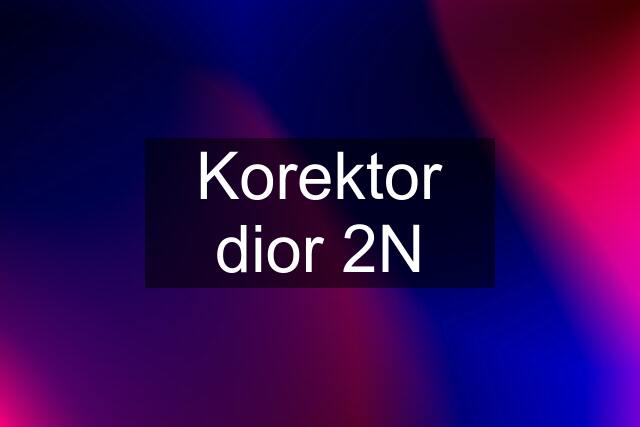 Korektor dior 2N