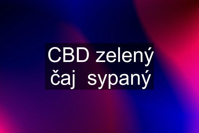 CBD zelený čaj  sypaný