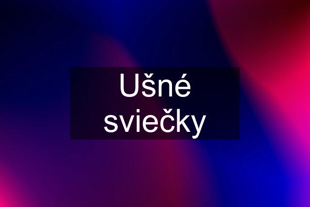 Ušné sviečky