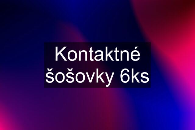 Kontaktné šošovky 6ks