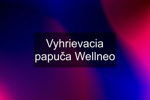 Vyhrievacia papuča Wellneo