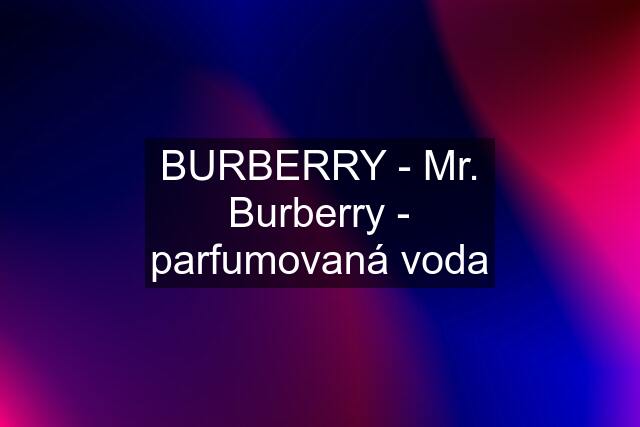 BURBERRY - Mr. Burberry - parfumovaná voda