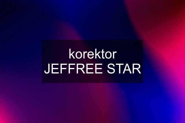 korektor JEFFREE STAR