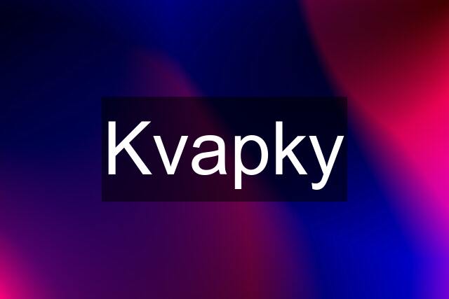 Kvapky