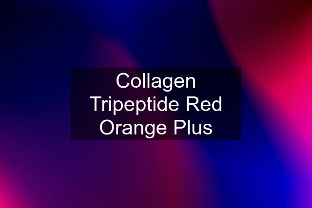 Collagen Tripeptide Red Orange Plus