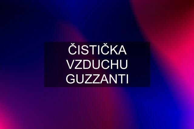 ČISTIČKA VZDUCHU GUZZANTI