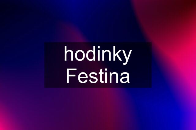 hodinky Festina