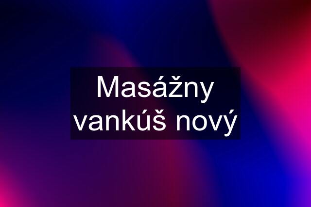 Masážny vankúš nový