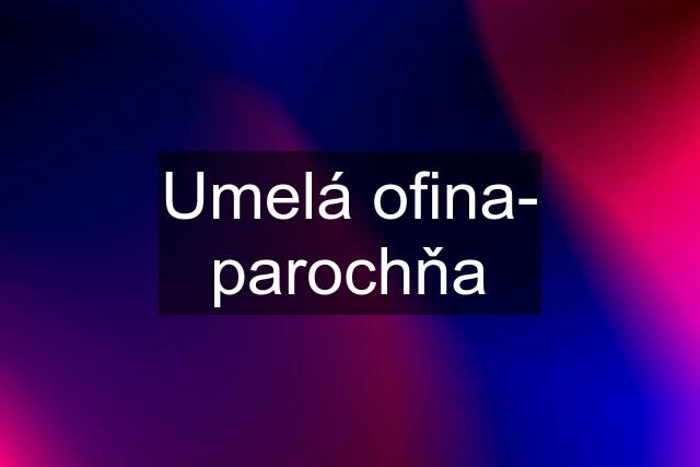 Umelá ofina- parochňa