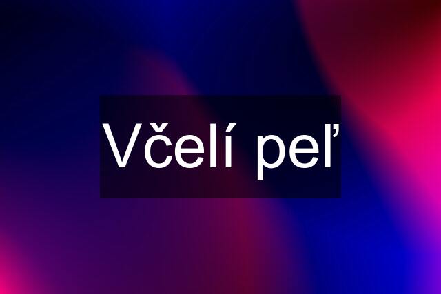 Včelí peľ