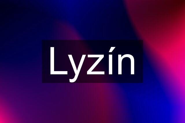 Lyzín