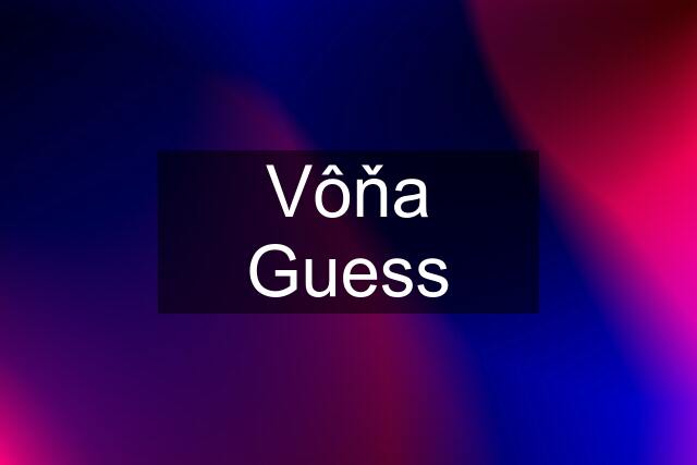 Vôňa Guess