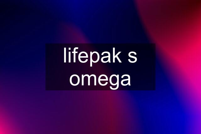 lifepak s omega