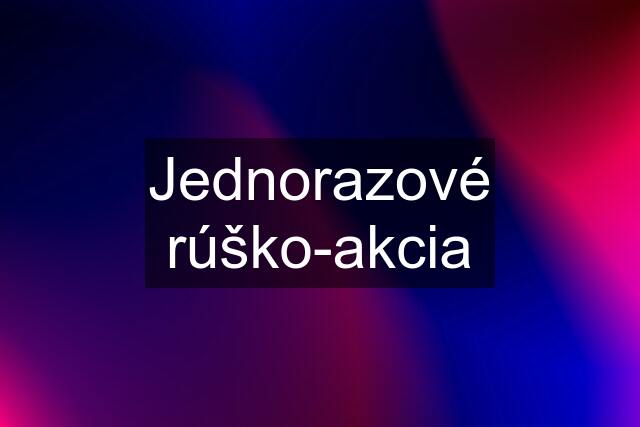 Jednorazové rúško-akcia