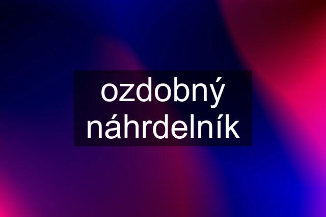 ozdobný náhrdelník