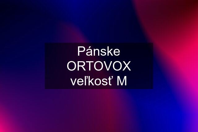 Pánske ORTOVOX veľkosť M