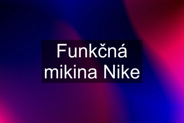 Funkčná mikina Nike