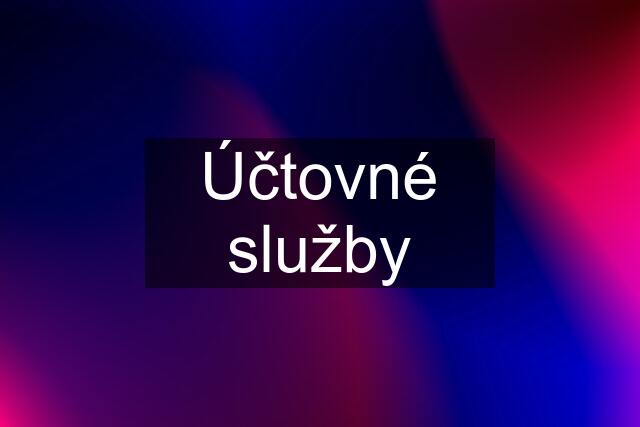 Účtovné služby