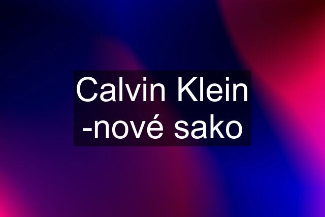 Calvin Klein -nové sako