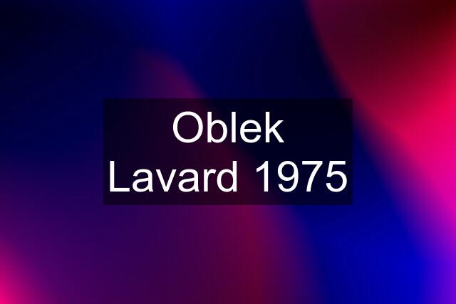 Oblek Lavard 1975