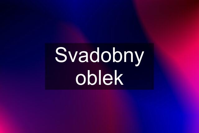 Svadobny oblek