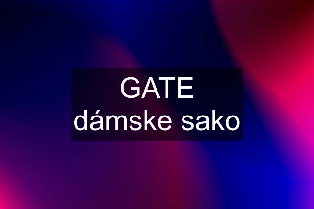 GATE dámske sako