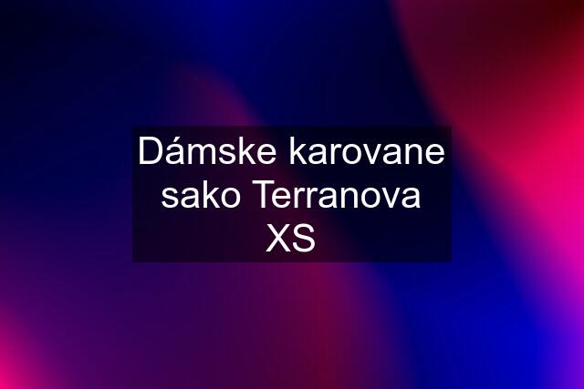 Dámske karovane sako Terranova XS