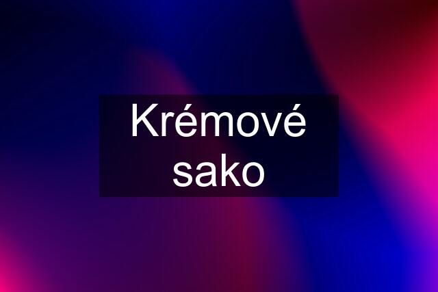 Krémové sako