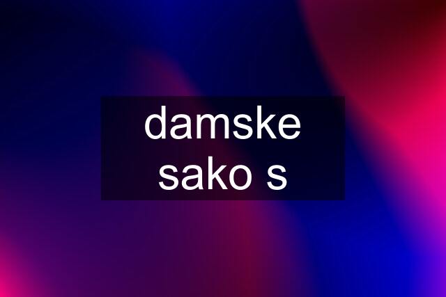 damske sako s