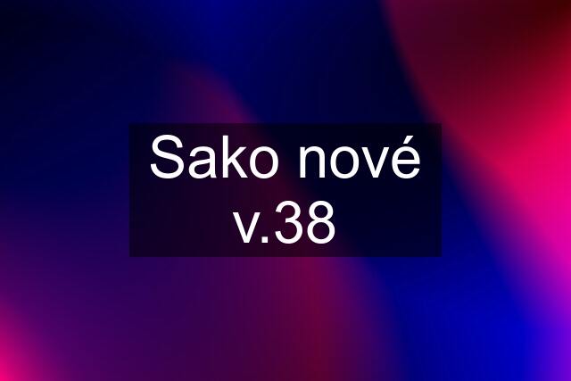 Sako nové v.38