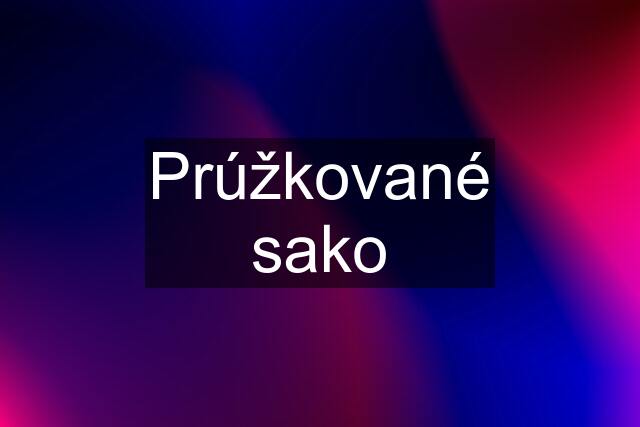 Prúžkované sako