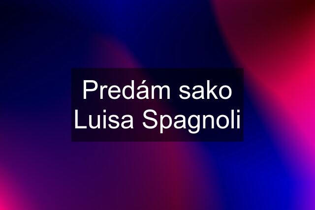 Predám sako Luisa Spagnoli