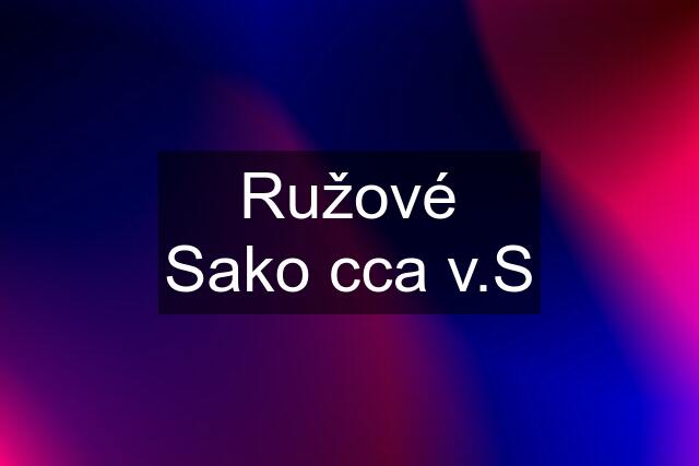 Ružové Sako cca v.S