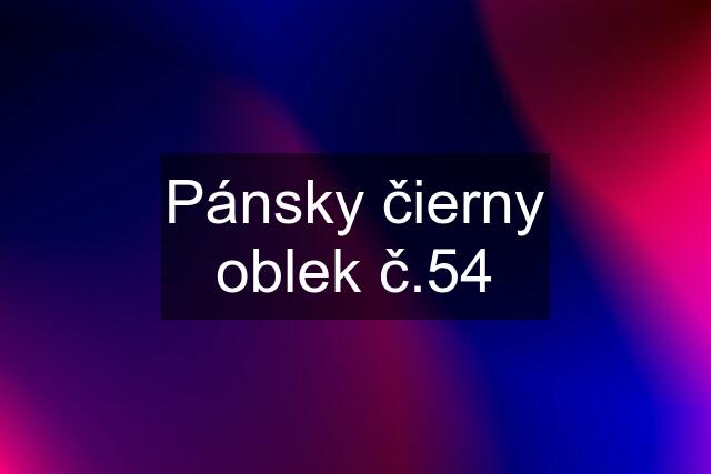 Pánsky čierny oblek č.54