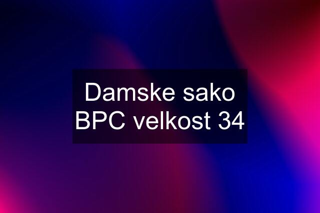 Damske sako BPC velkost 34