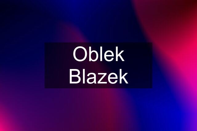 Oblek Blazek