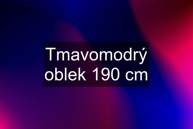 Tmavomodrý oblek 190 cm