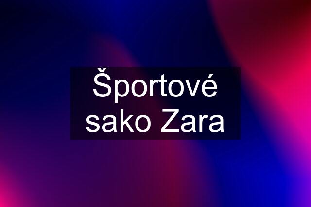 Športové sako Zara