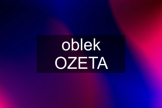 oblek OZETA