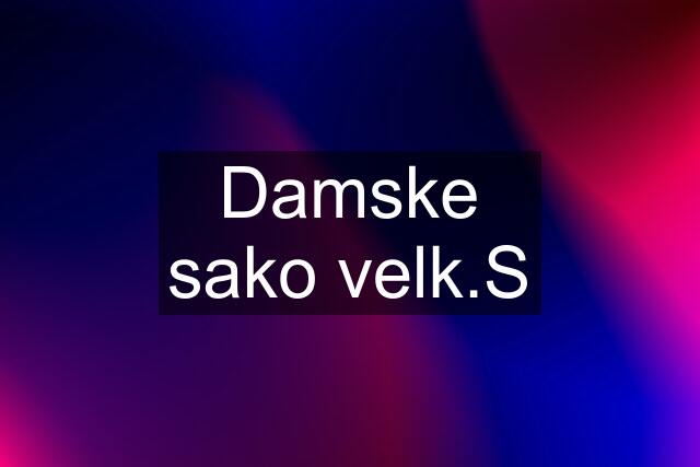 Damske sako velk.S