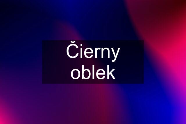 Čierny oblek