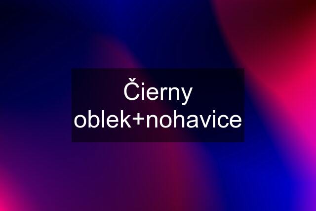 Čierny oblek+nohavice